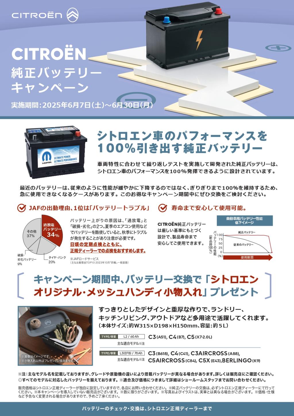 純正バッテリー交換キャンペーン